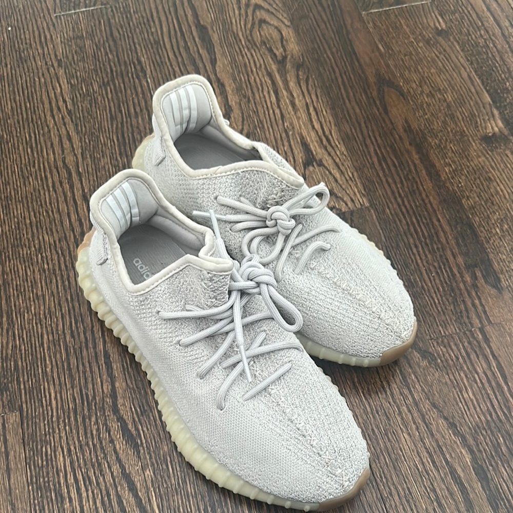 Adidas Light Gray Yeezy Sneakers